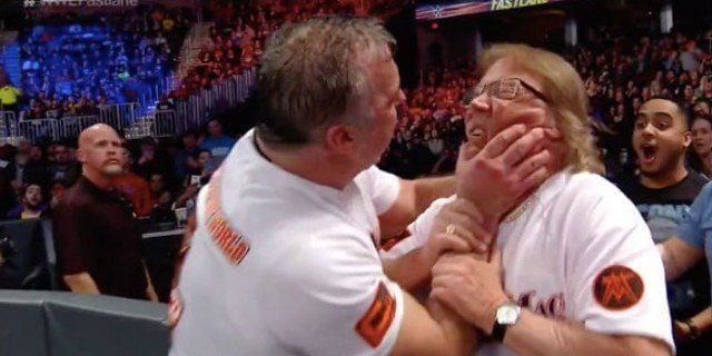 Shane McMahon attacked The Miz&#039;s father at the Fastlane PPV
