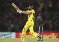 Ashton Turner in action during India v Australia - ODI Series: Game 4