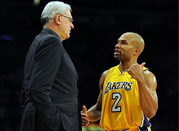 Derek Fisher and Phil Jackson