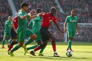 Manchester United's Paul Pogba struggled in midfield against Watford