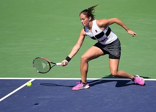 Marketa Vondrousova gave her all to take out Jelena Ostapenko at the BNP Paribas Open