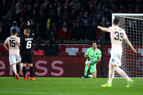Buffon had an evening to forget, crashing out of the Champions League once again