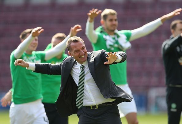 Rodgers won a lot of trophies at Celtic, but the Scottish Premiership is a weak league