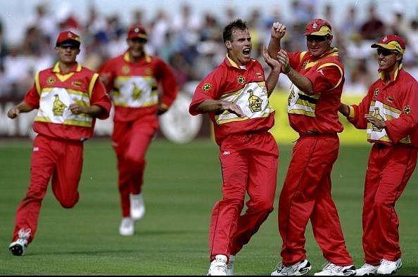 Exuberant Zimbabweans 1999 World Cup