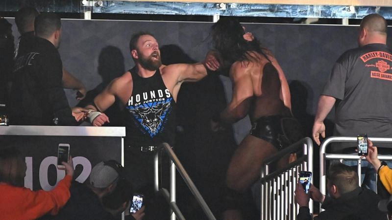 Ambrose and McIntyre had an epic Falls Count Anywhere match, which saw the Scotsman emerge the victor