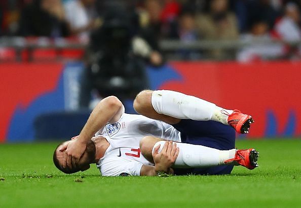 Eric Dier was injured during the England v Czech Republic game.