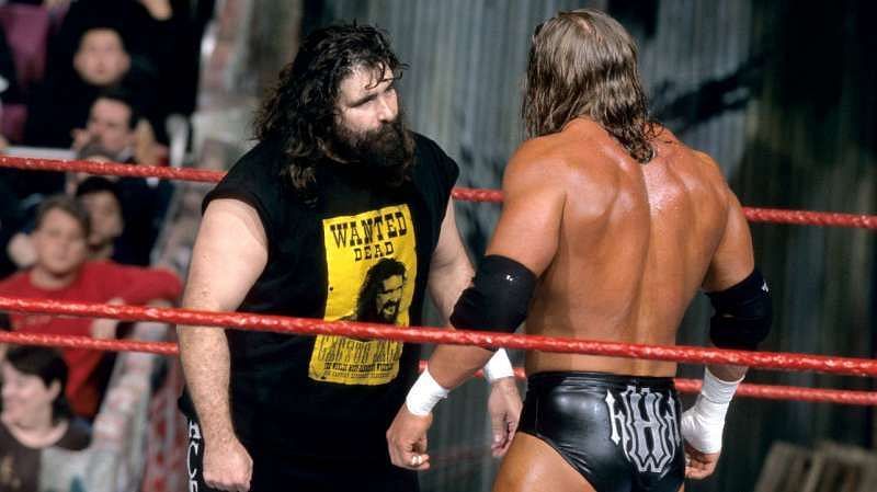 Triple H won his first World Championship by pinning Mankind