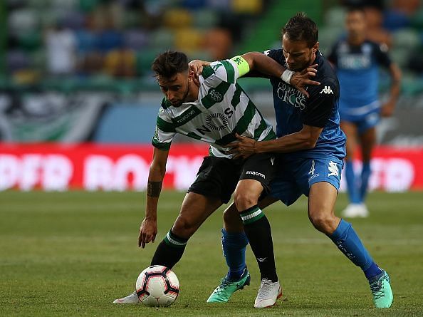 Bruno Fernandes (left)