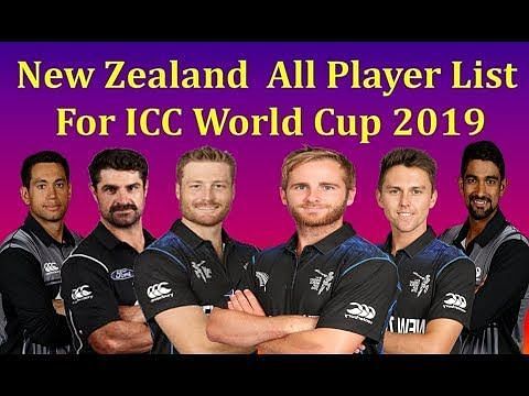 ICC World Cup 2019: New Zealand's 15-man squad and full schedule