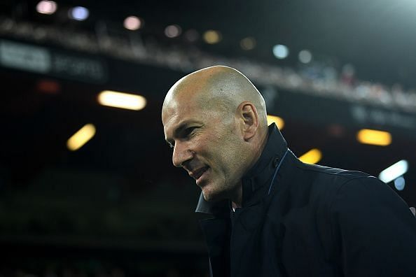 Real Madrid manager Zinedine Zidane