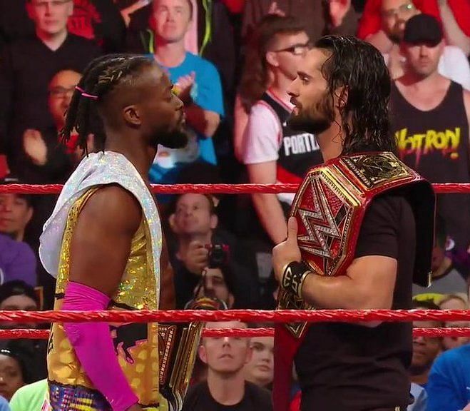 WWE Champion Kofi Kingston challenges Universal Champion Seth Rollins in a Winner Takes All Match