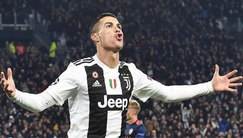 Cristiano Ronaldo celebrates one of his many goals for Juventus