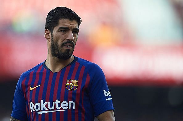 Luis Suarez has failed to score in his last 16 Champions League away games