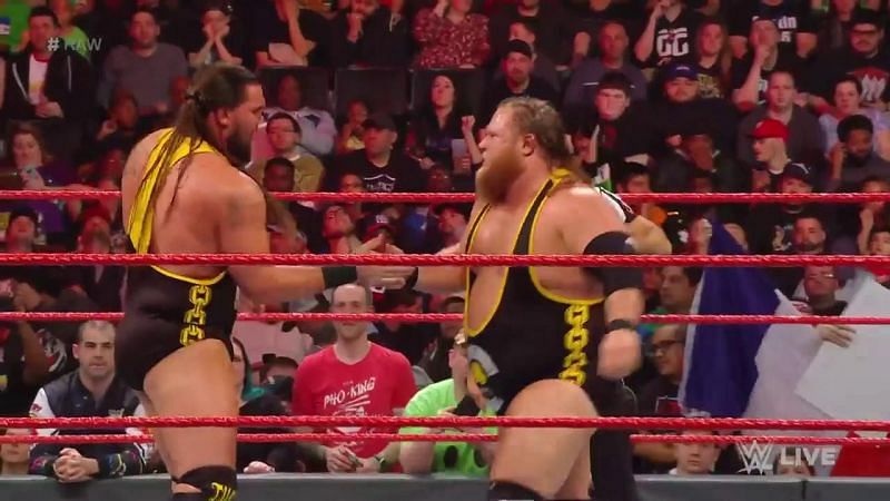Heavy Machinery picked up a big win on the RAW before WrestleMania