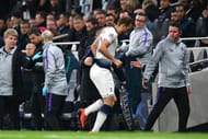 Kane hobbled off the field after a clash with Fabian Delph