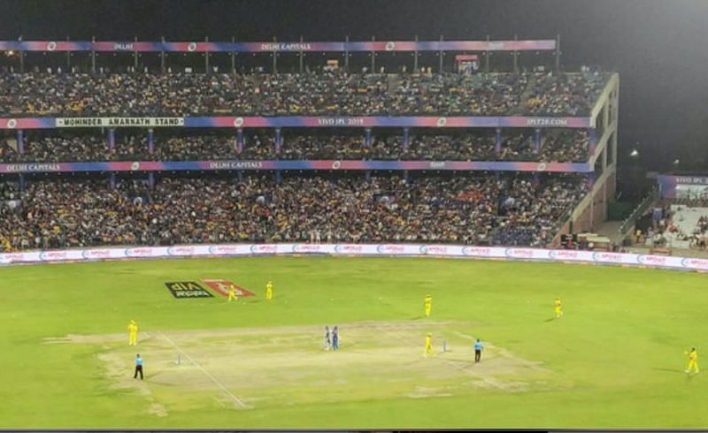 Delhi get excellent support in their home ground.