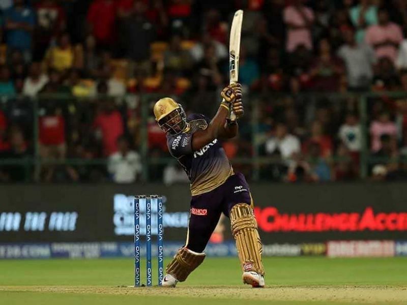 Andre Russell hitting one of his glorious sixes &Acirc;&copy; BCCI/IPL