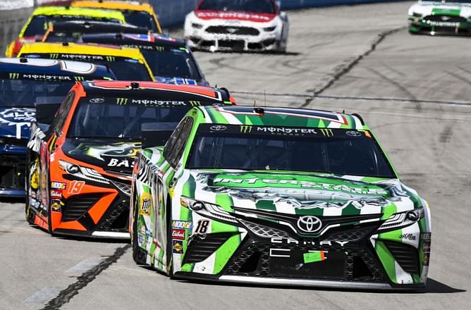 The Latest: Hamlin wins at Texas despite 2 penalties