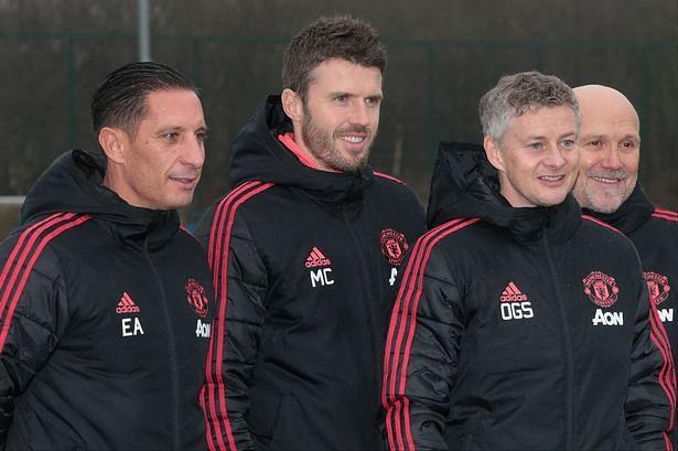 Ole Gunnar Solksjaer and His Backroom staff