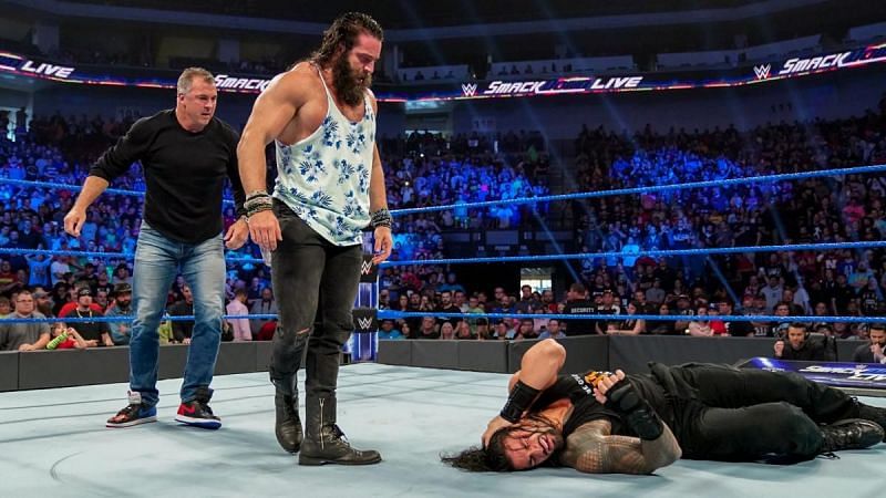 Elias and Shane McMahon assaulted The Big Dog at the beginning of the episode