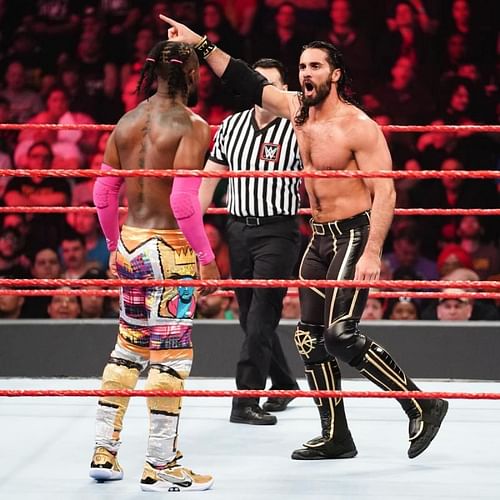Kofi Kingston and Seth Rollins