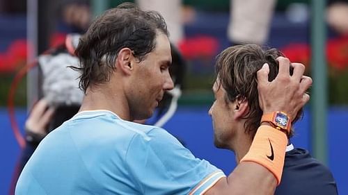 Rafael Nadal and David Ferrer at the Barcelona Open 2019