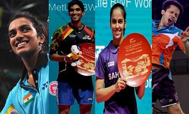 The four main architects of the golden generation of Indian badminton