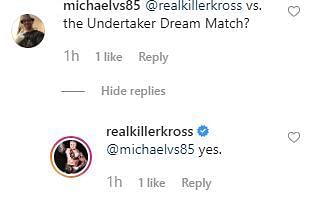 Kross wants The Undertaker