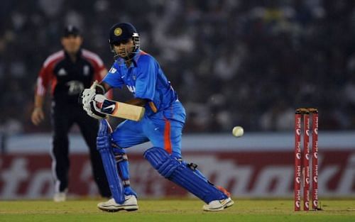 The left-hander in action for India in the ODI format