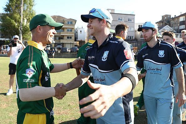 Warner v Smith in Sydney Grade Cricket: Randwick-Petersham v Sutherland