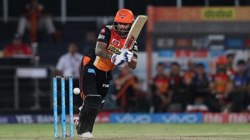 Shikhar Dhawan is the leading run scorer in SRH vs MI matches at Rajiv Gandhi International Stadium.