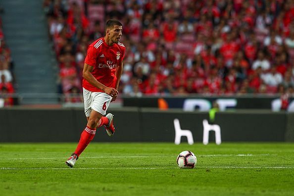 Ruben Dias in action for Benfica.