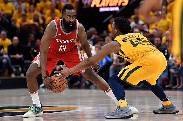 James Harden and the Rockets face the Jazz