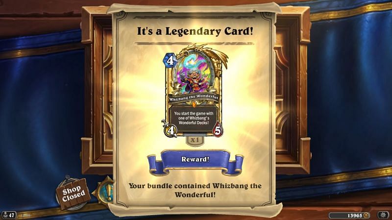 Image result for hearthstone legendary cards whizbang