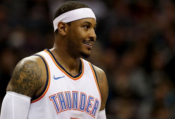 Carmelo Anthony spent the 18/19 campaign with the Oklahoma City Thunder