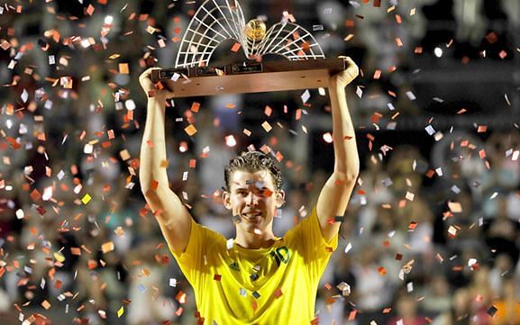 Dominic Thiem after winning the Rio Open in 2017
