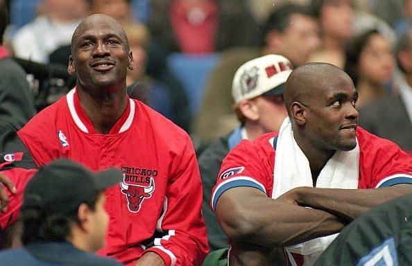 Michael Jordan #23 during his tenure with the Chicago Bulls