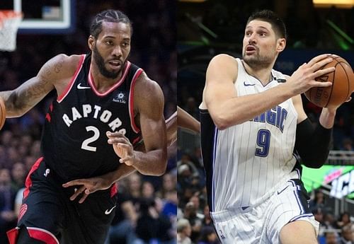 Kawhi Leonard and Nikola Vucevic