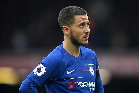 Eden Hazard had the chance to score not one but two goals against Liverpool. One denied by luck, the other by Alisson.