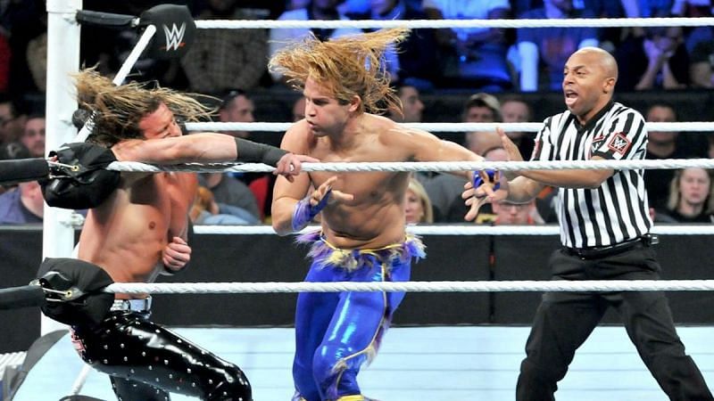Eventually, momentum starts to swing against Ziggler and in Breeze&#039;s favor.