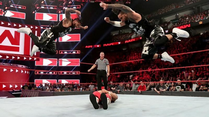 The Usos in action