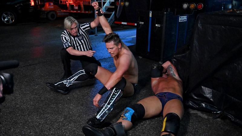 The Miz defeated SAnitY in a 3-on-1 handicap match during the episode