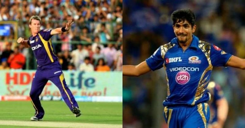 Jasprit Bumrah and Brett Lee (Image Courtesy - IPLT20/BCCI)