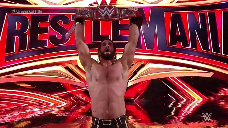 Rollins dethroned the Beast for the second time at WrestleMania, in the show&#039;s opener.
