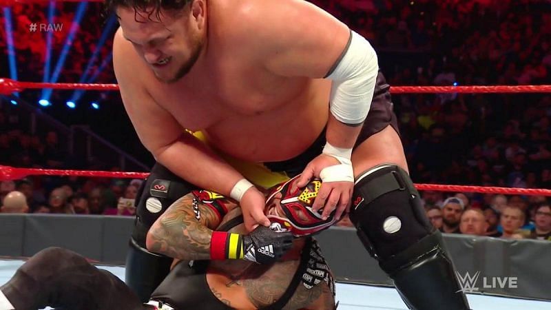 Samoa Joe and Rey Mysterio faced each other on RAW!