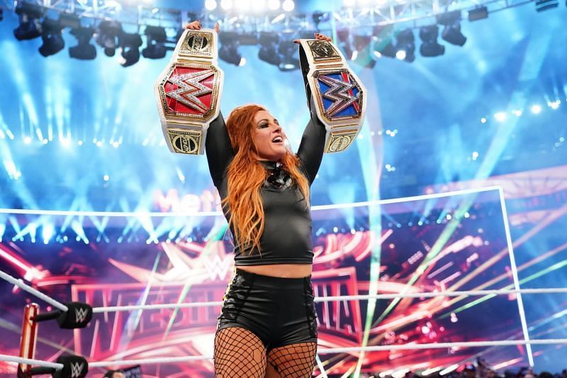 Becky Lynch became the Double Champ at WrestleMania 35!