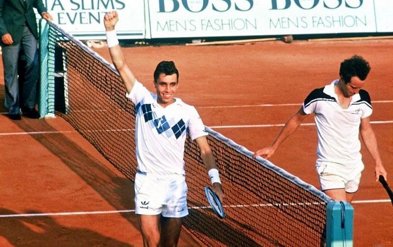 Ivan Lendl (L) and John McEnroe