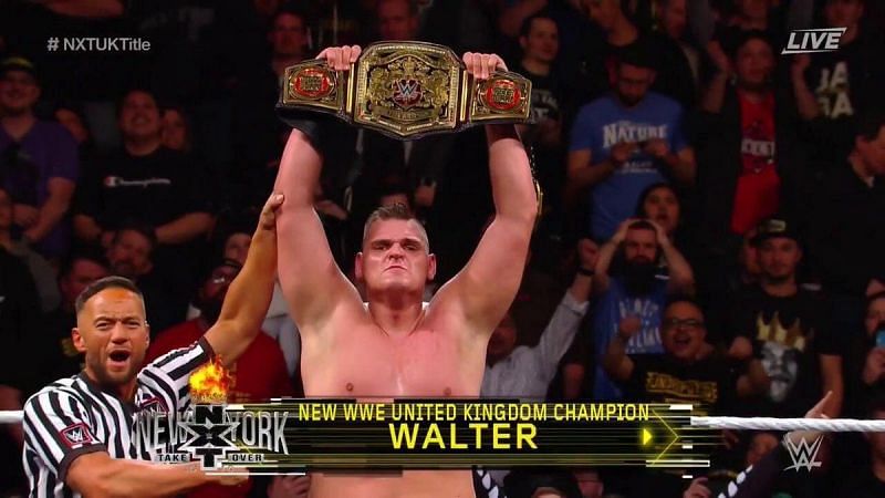 Pete Dunne is no longer United Kingdom Champion after being defeated by WALTER