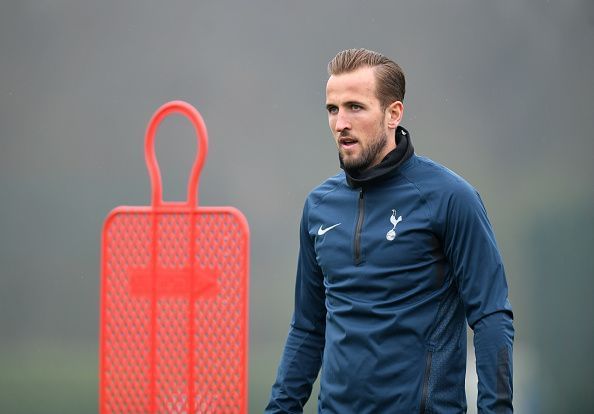 Harry Kane at Tottenham Hotspur Training Session