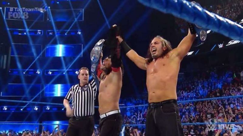 The Hardy Boyz are now the SmackDown Tag Team Champions!